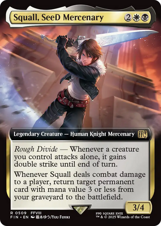 Squall, SeeD Mercenary (Extended Art) (FIN-509) - FINAL FANTASY