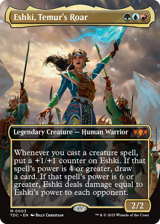 Eshki, Temur's Roar (TDC-003) - Tarkir: Dragonstorm Commander (Borderless)