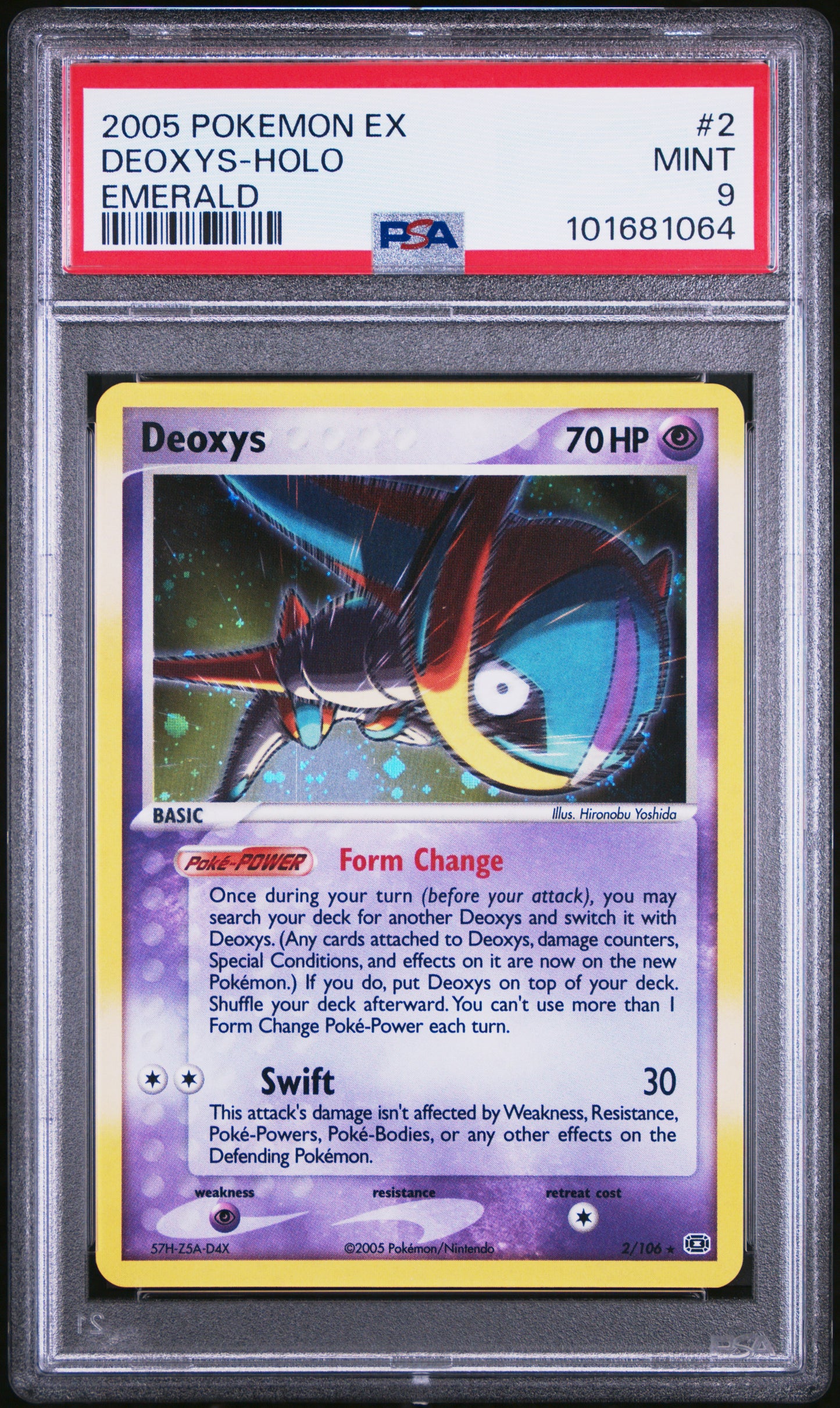 Deoxys Holo Emerald #2 PSA 9