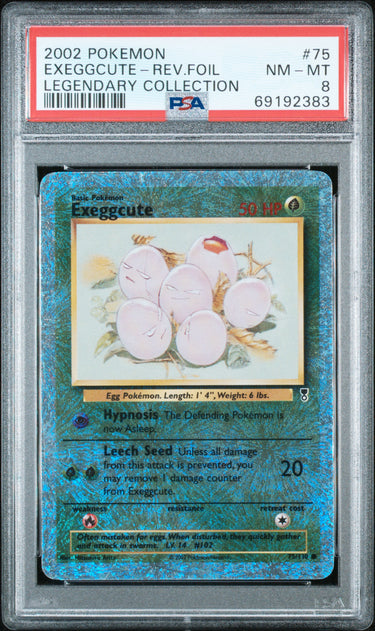 Exeggcute - Legendary Collection #75 REVERSE HOLO PSA 8