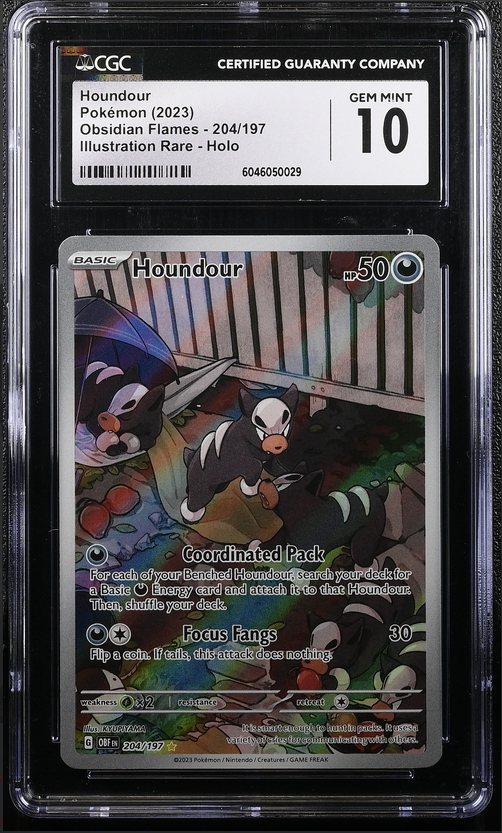 Houndour Illustration Rare #204 CGC 10
