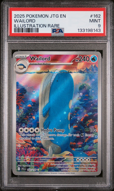 Wailord Illustration Rare #162 PSA 9