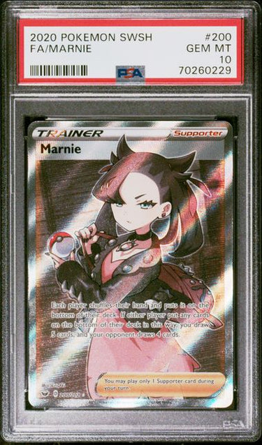 Marnie Full Art SWSH #200 PSA 10