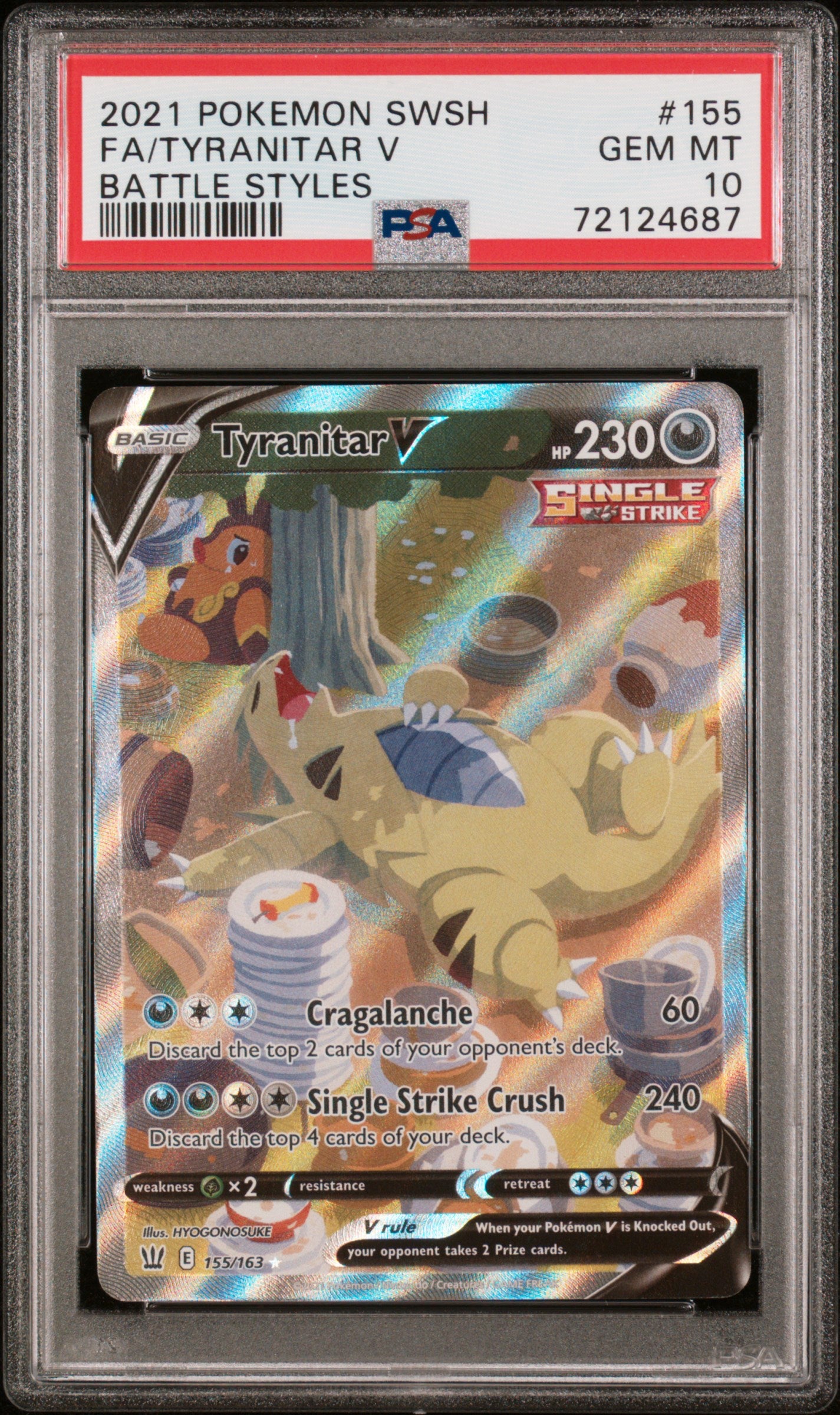 Tyranitar V Battle Styles PSA 10