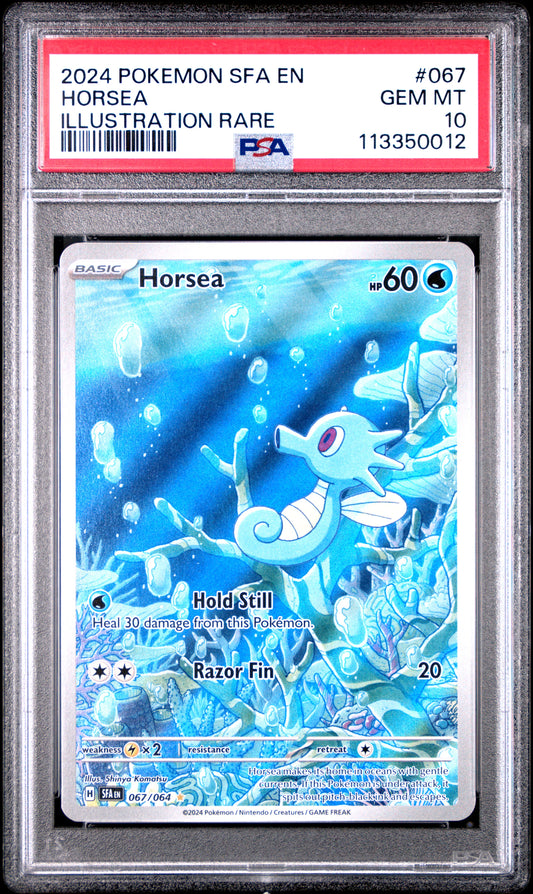 Horsea Illustration Rare Shrouded Fable #67 PSA 10