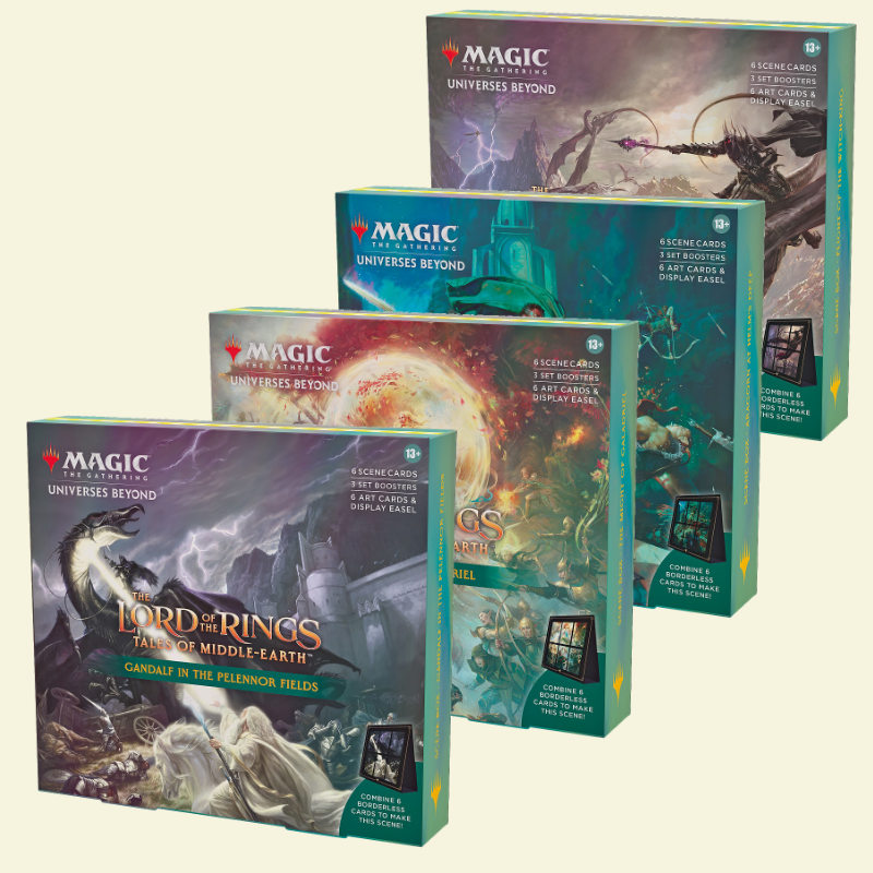 MTG - Lord of The Rings Holiday Scene Box (Set of 4) Derpy Cards MTG - Lord of The Rings Holiday Scene Box (Set of 4) Derpy Cards