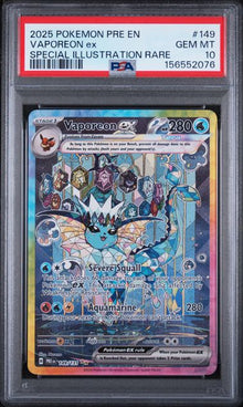 Vaporeon Special Illustration Rare #149 PSA 10