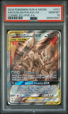 Arceus/Dialga/Palkia Full Art 221/236 PSA 10