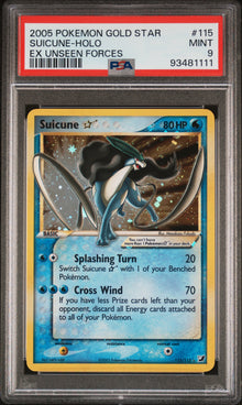 Suicune Gold Star #115 PSA 9