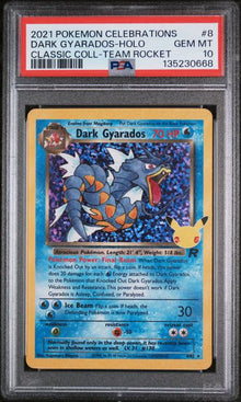 Dark Gyarados Celebrations #8 PSA 10