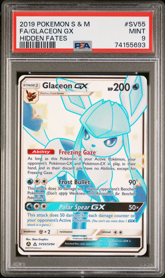 Glaceon GX PSA 9 Sv55/SV94
