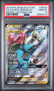 Celebi & Venusaur Promo #SM167 PSA 10