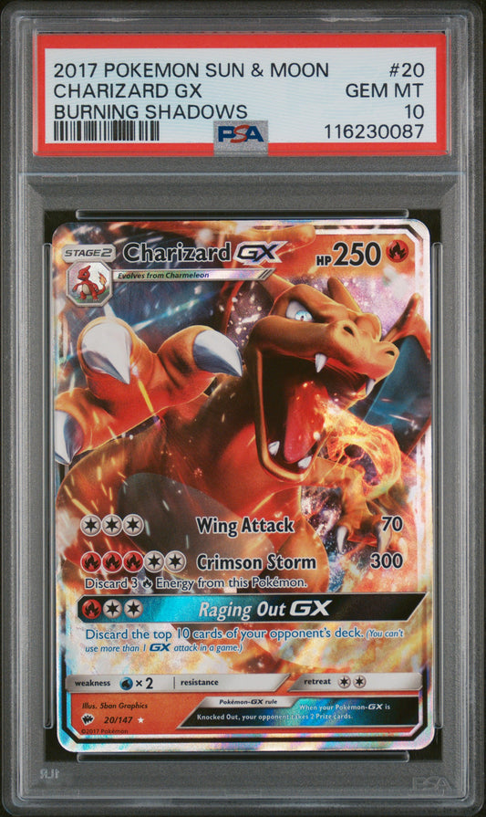 Charizard GX #20 PSA 10