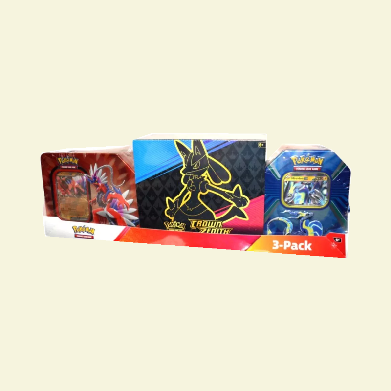 [Consignment] Pokemon - Crown Zenith ETB + Miraidon/Koraidon Tin Bundle