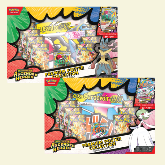 [Preorder] Pokemon - ME2.5 ASCENDED HEROES PREMIUM POSTER COLLECTION (Lucario/Gardevoir)
