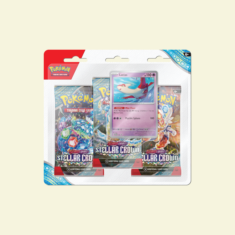 Pokemon - SV7 Stellar Crown 3 Pack Blister