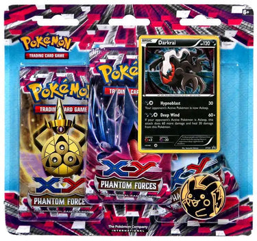 Pokemon - Phantom Forces 3 Pack Blister [Darkrai Promo] (Creased Package)