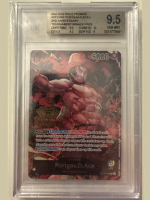 Portgas.D.Ace One Piece Promos ST13-002 2nd Anniversary Tournament Winner BGS 9.5