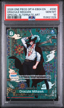 Dracule Mihawk PSA 10 cert 153621329 front