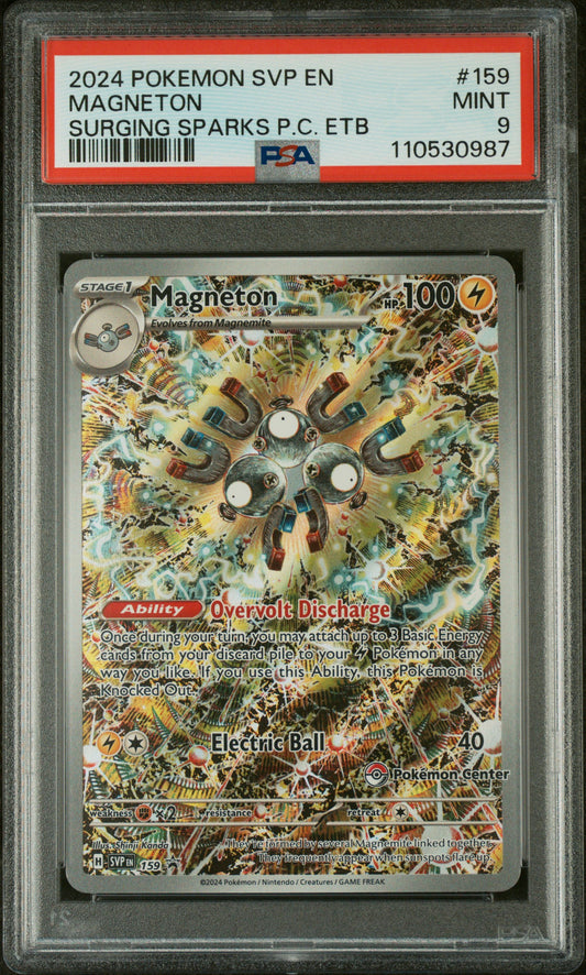 Magneton Illustration Rare Pokemon Center Stamped Promo PSA 9