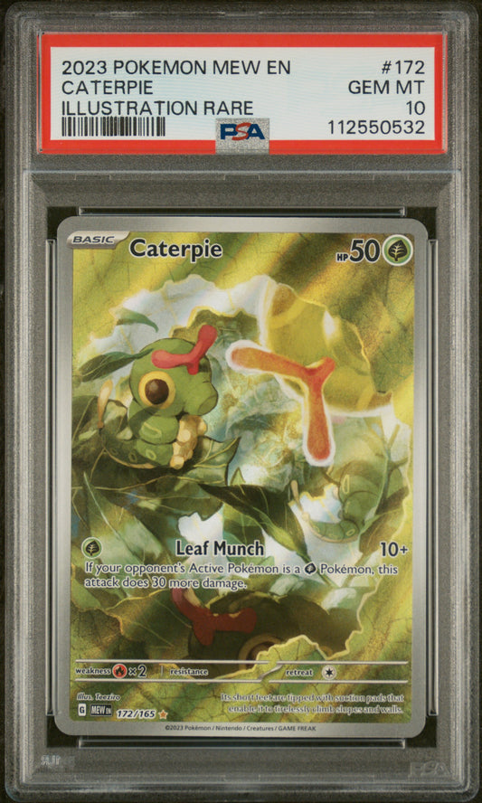 Caterpie Illustration Rare #172 PSA 10