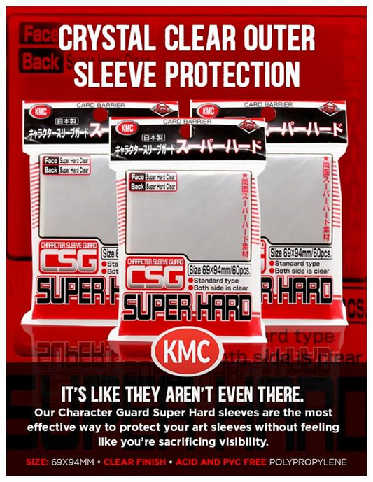KMC - Character Guard Oversleeve Clear Super Hard
