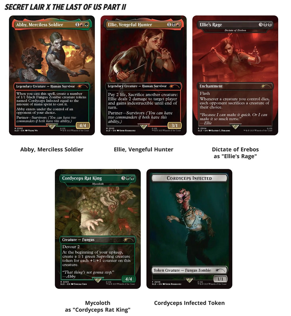 MTG Secret Lair Playstation Super Drop The Last Of Us Part 2: Path Of Retribution Regular