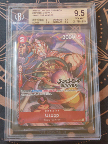 [CONSIGNMENT] Usopp 3-on-3 Cup Winner BGS 9.5 – One Piece Promo
