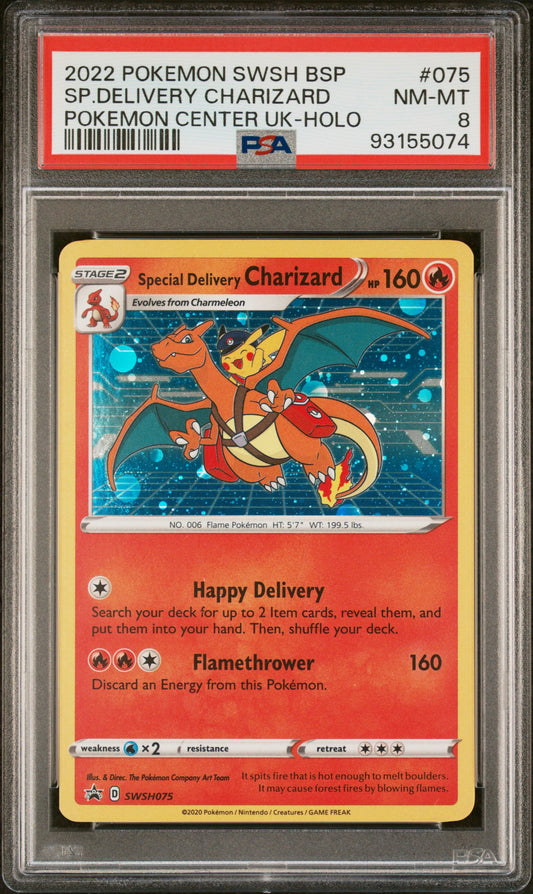 Special Delivery Charizard Holo Promo PSA 8