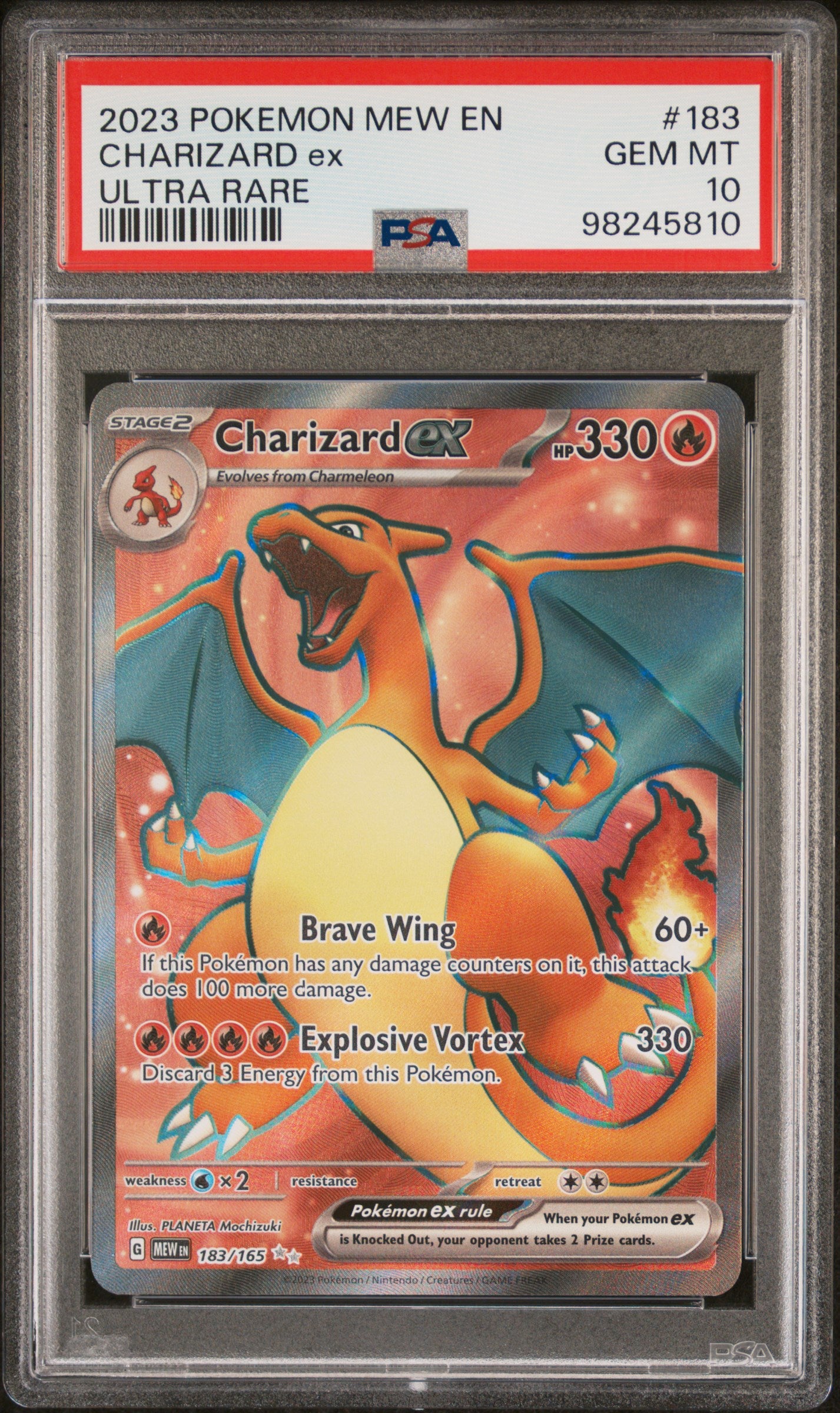 Charizard EX Full Art 151 PSA 10