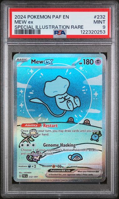 Mew Ex Paldean Fates Special Illustration Rare PSA 9