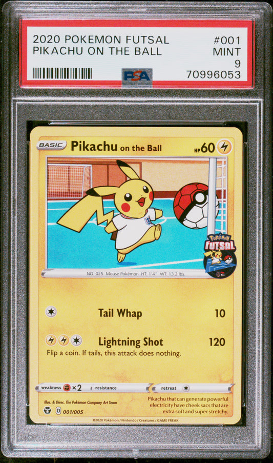 Pikachu On The Ball Promo #001 PSA 9