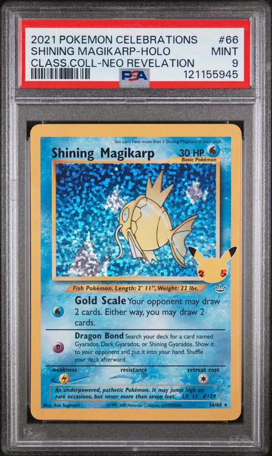Shining Magikarp Holo Celebrations #66 PSA 9