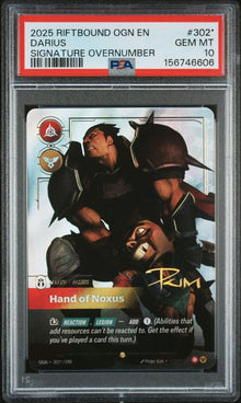 Darius Signature Overnumber PSA 10