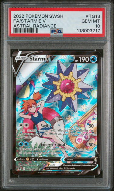 #TG13 FA/STARMIE V ASTRAL RADIANCE PSA 10