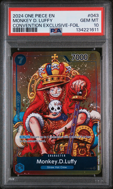[CONSIGNMENT] Monkey D. Luffy Promo #043 PSA 10
