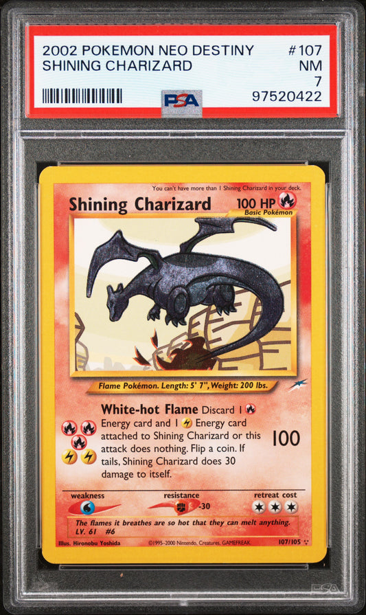 Shining Charizard Unlimited PSA 7