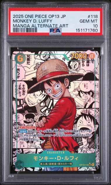 Japanese Monkey.D.Luffy Carrying on his Will OP13-118 – Derpy Cards