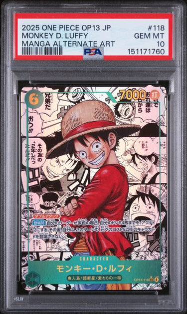 Japanese Monkey.D.Luffy Carrying on his Will OP13-118