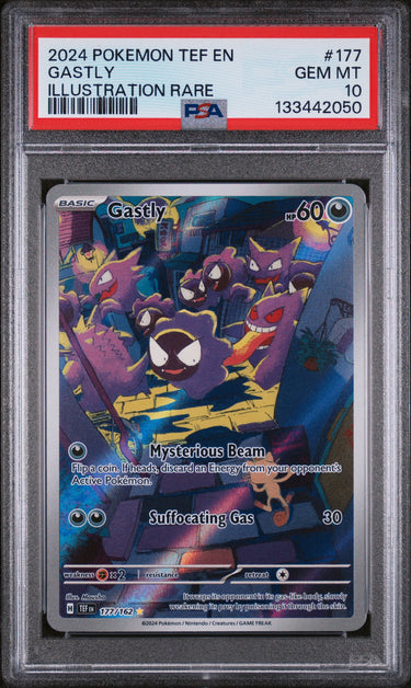Gastly Illustration Rare Temporal Forces #177/162 PSA 10