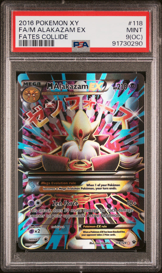 M Alakzaam EX Full Art PSA 9 (OC)