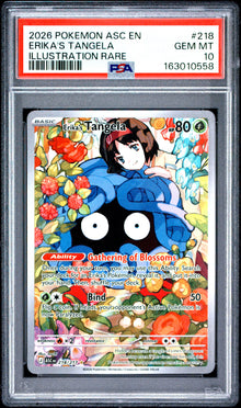 Erika's Tangela Illustration Rare #218 PSA 10