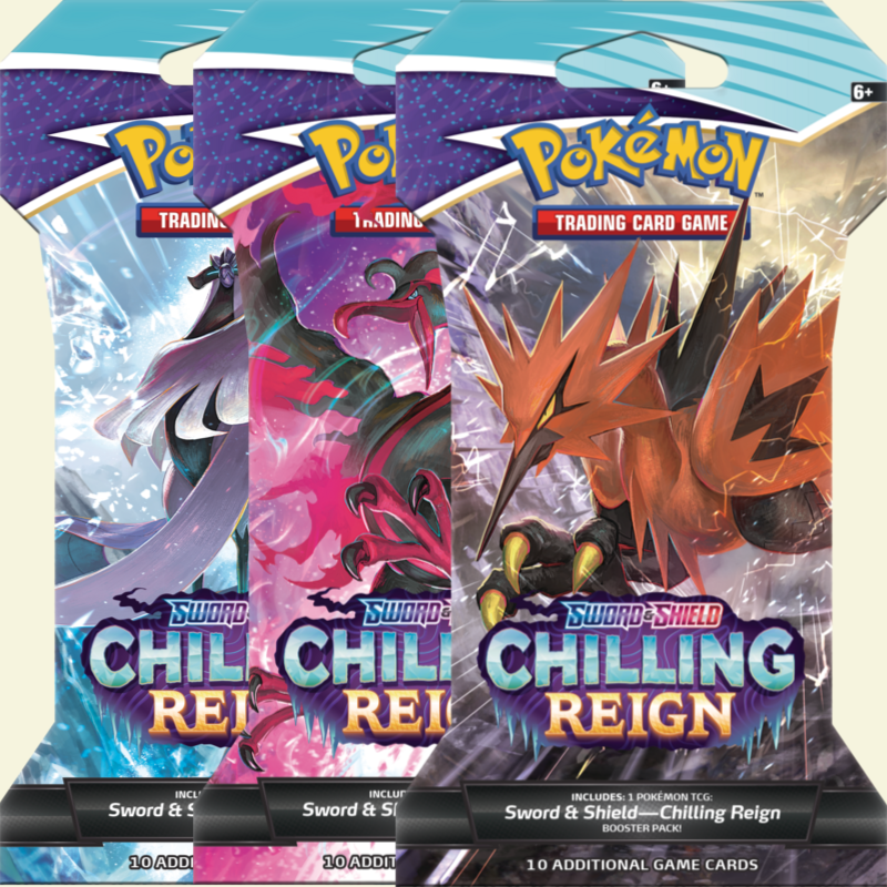 Pokémon - Sleeved Sword & Shield Chilling Reign Pack