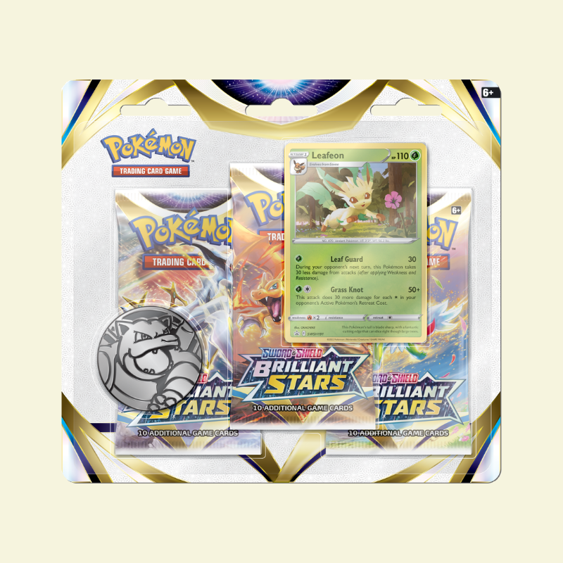 Pokemon - Brilliant Stars 3 pack blister