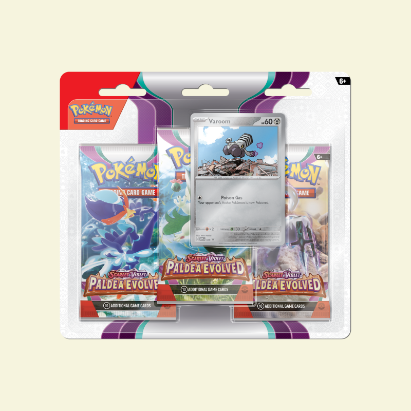 Pokemon - SV2 Paldea Evolved 3 Pack Blister