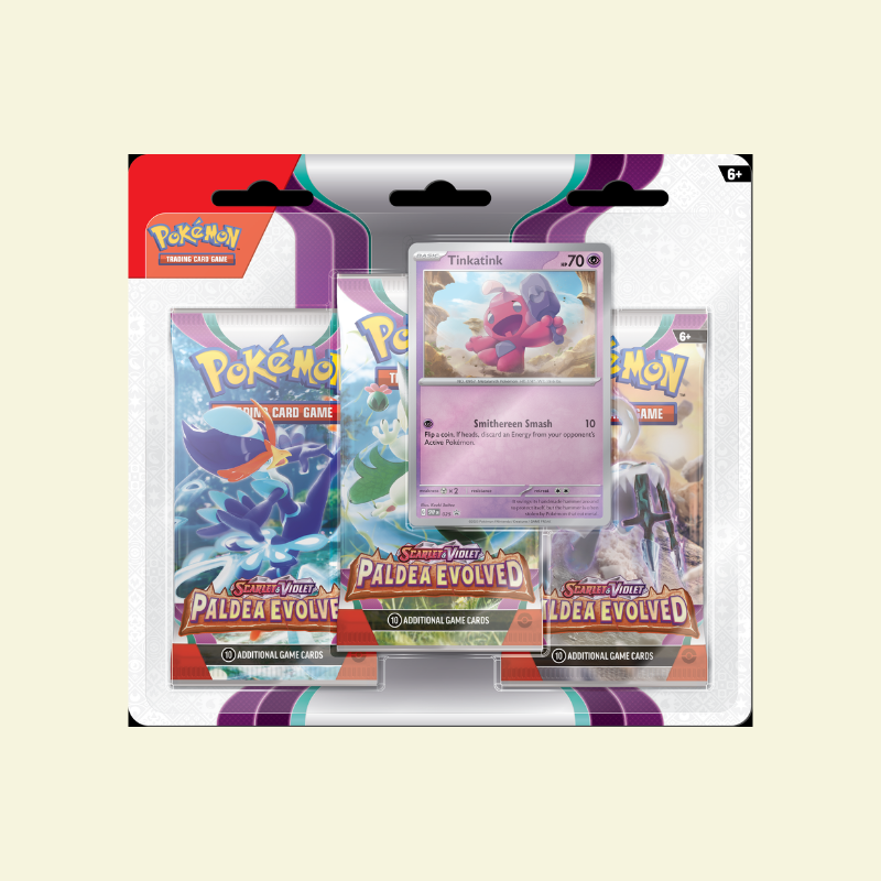 Pokemon - SV2 Paldea Evolved 3 Pack Blister