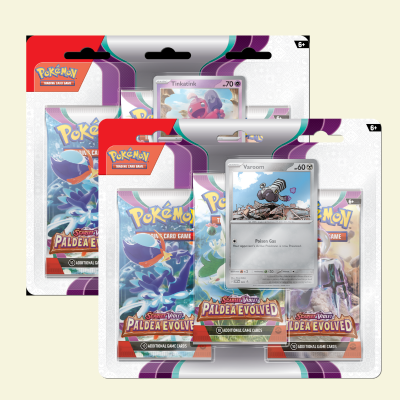 Pokemon - SV2 Paldea Evolved 3 Pack Blister